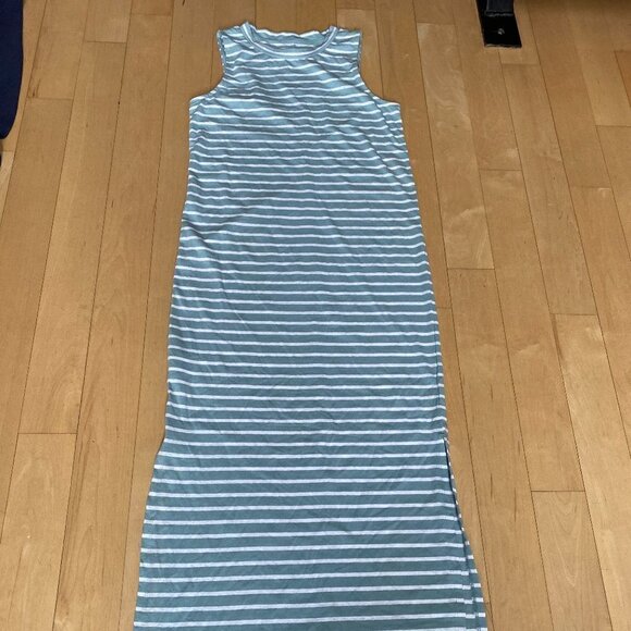 LOU & Grey Striped "Ellie" Maxi Dress BNWOT XXS - Picture 3 of 7